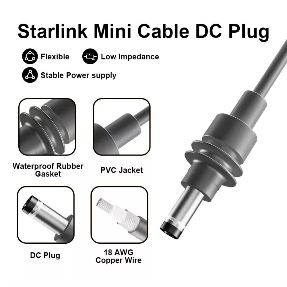 Starlink DC to XT30 Cable