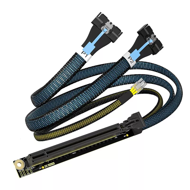Кабель PCIe X16 — 2MCIO 8X